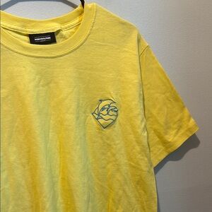Pink Dolphin Medium Yellow Embroidered Graphic T-Shirt